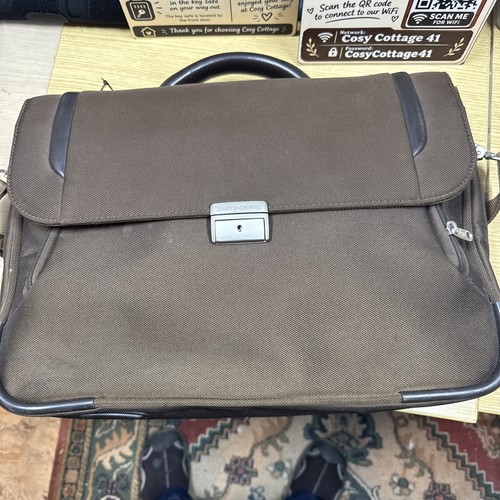 Samsonite brown laptop bag - samsonite,